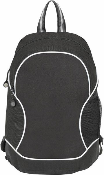 Obrázky: Černý batoh s přední černou kapsou, Obrázek 2
