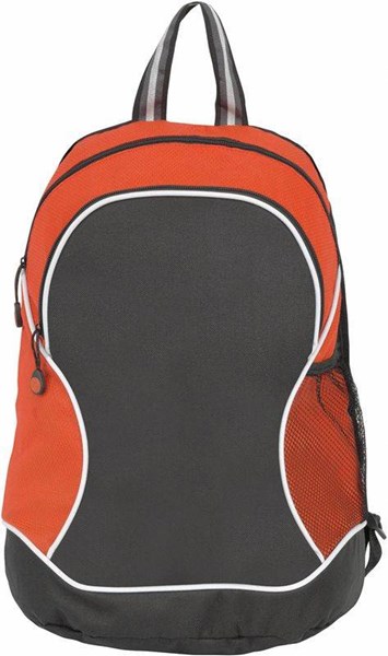 Obrázky: Červený batoh s přední černou kapsou, Obrázek 2