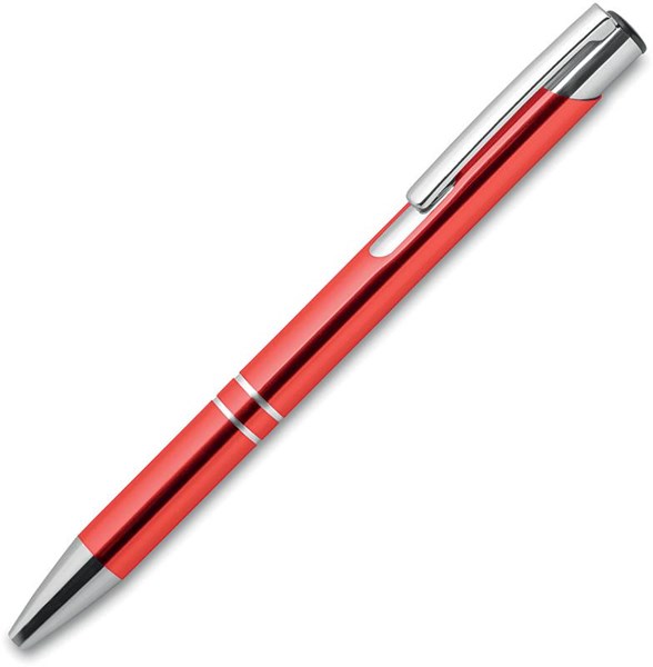 Obrázky: Červené kuličkové pero s hliníkovým povrchem, MN, Obrázek 2