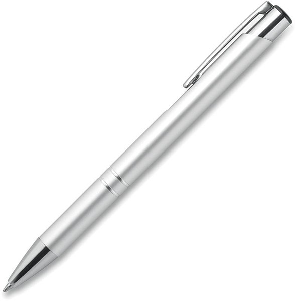 Obrázky: Stříbrné kuličkové pero s hliníkovým povrchem, MN