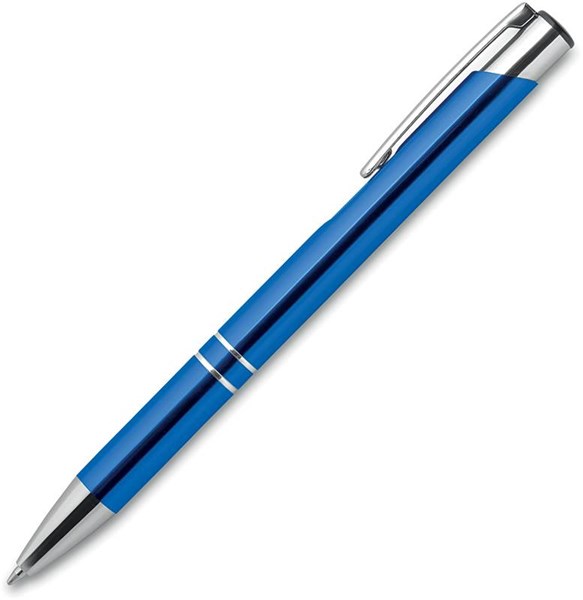 Obrázky: Král. modré kuličkové pero s hliníkovým povrchem, MN