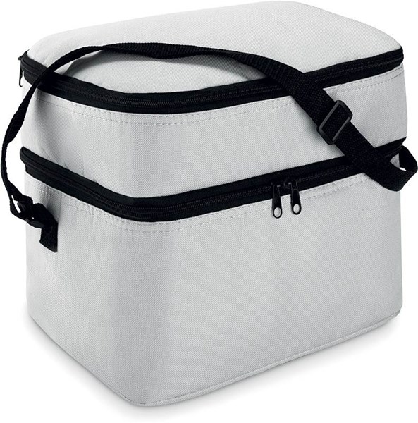 Obrázky: Chladící taška se dvěma přihrádkami bílá, Obrázek 2