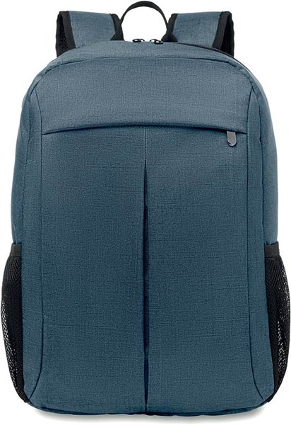 Obrázky: Modro-černý polyesterový batoh na laptop 15"