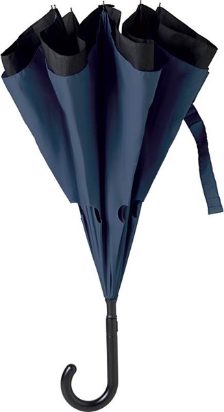 Obrázky: Námořně modrý oboustranný dvouvrstvý deštník 23