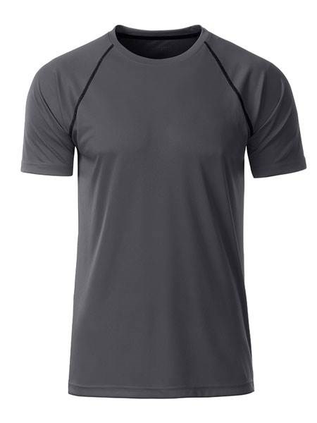 Obrázky: Pánské funkční tričko SPORT 130, šedá/černá M, Obrázek 2
