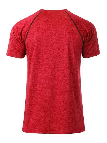 Obrázky: Pánské funkční tričko SPORT 130, červený melír XXL