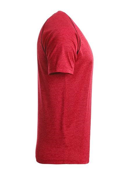 Obrázky: Pánské funkční tričko SPORT 130, červený melír XXL, Obrázek 4