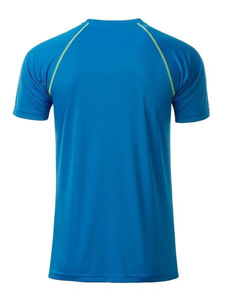 Obrázky: Pánské funkční tričko SPORT 130, sv.modrá/žlutá XL