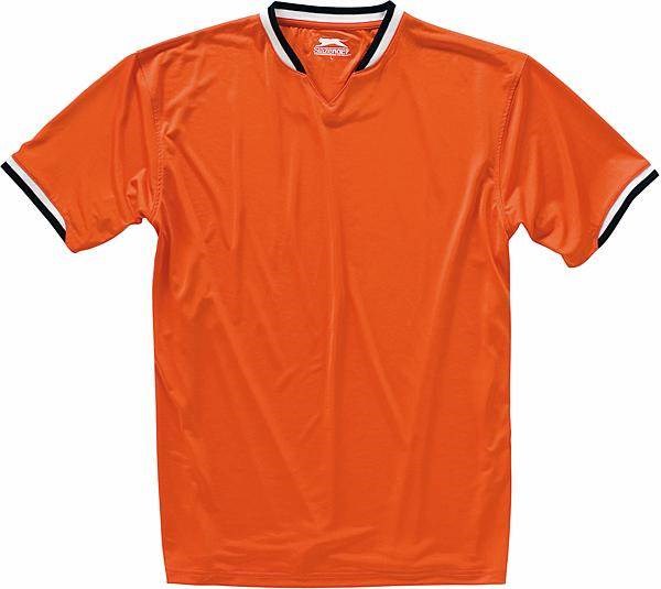 Obrázky: Cool Fit SLAZENGER triko do 'V' oranžové S