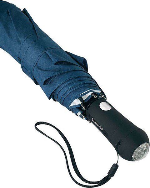 Obrázky: Automatický deštník s LED svítilnou - modrý, Obrázek 4
