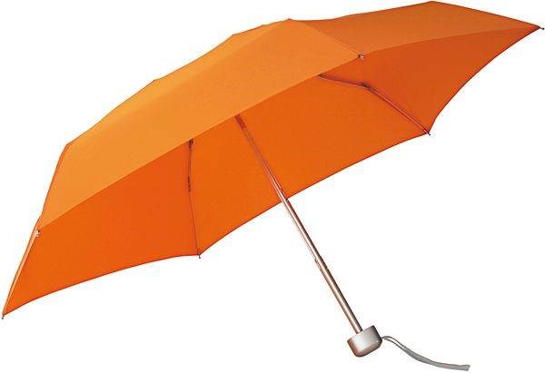 Obrázky: Čtyřdílný skládací mini deštník v obalu - oranžový, Obrázek 1