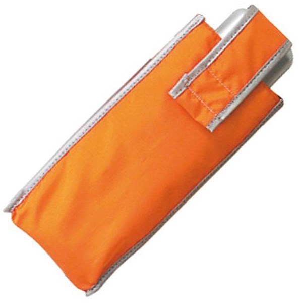Obrázky: Čtyřdílný skládací mini deštník v obalu - oranžový, Obrázek 2