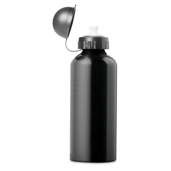 Obrázky: Černá kovová chladicí láhev na nápoje 600 ml, Obrázek 2