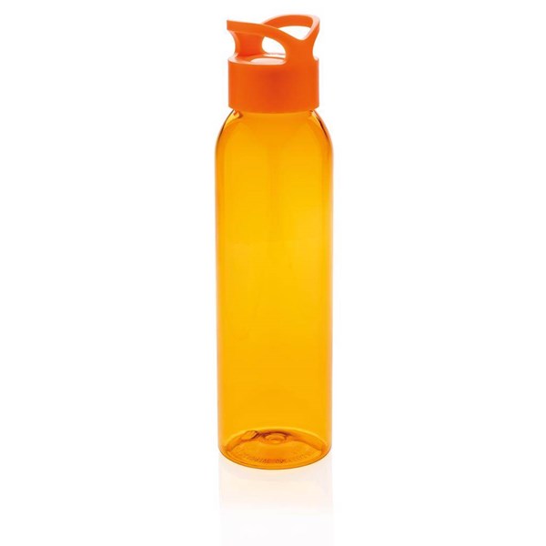 Obrázky: Oranžová transparentní láhev na vodu, 650 ml, Obrázek 1