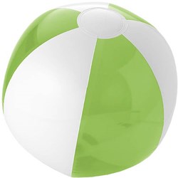 Obrázky: Plážový nafukovací míč transpar., bílo-limetkový