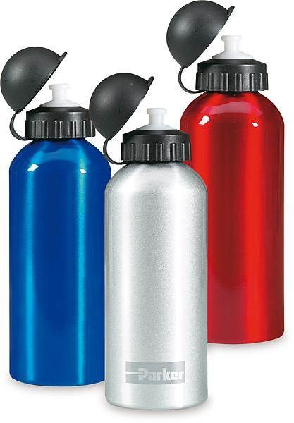 Obrázky: Modrá kovová chladicí láhev na nápoje 600 ml, Obrázek 3