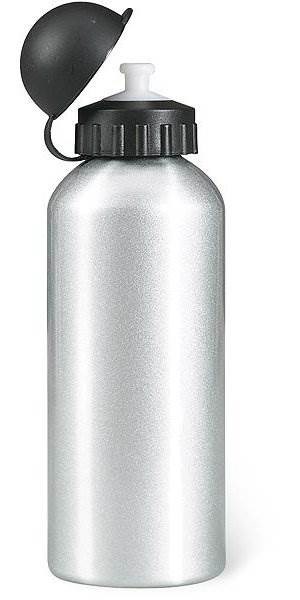 Obrázky: Stříbrná kovová chladicí láhev na nápoje 600 ml