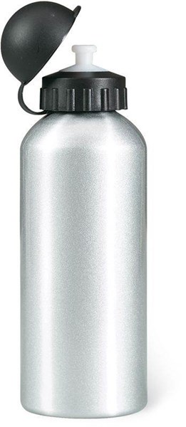 Obrázky: Stříbrná kovová chladicí láhev na nápoje 600 ml, Obrázek 2