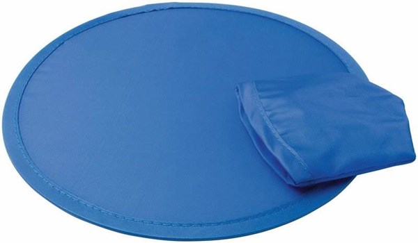 Obrázky: Skládací frisbee - modrý nylonový létající talíř, Obrázek 2