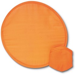 Obrázky: Skládací frisbee - oranžový nylon.  létající talíř