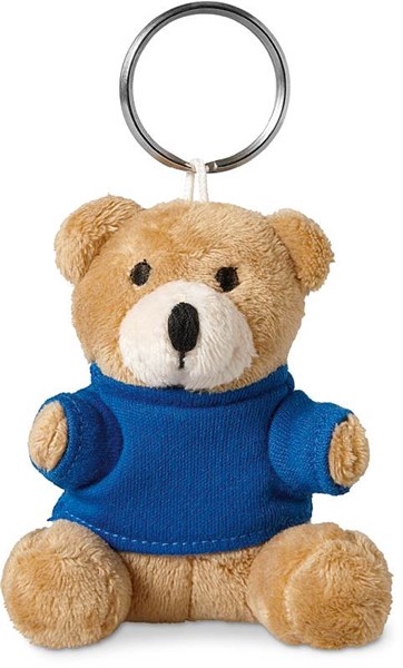 Obrázky: Plyšový medvídek přívěsek na klíče, modré triko