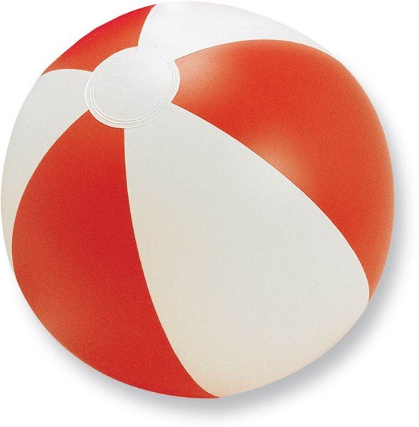 Obrázky: Červeno-bílý plážový nafukovací míč
