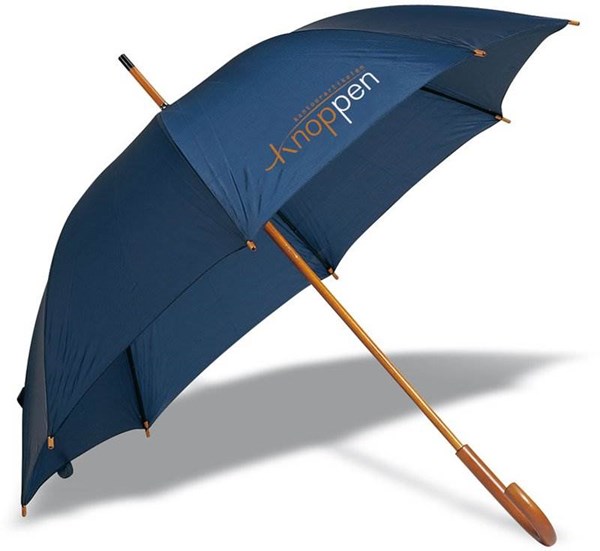 Obrázky: Klasický deštník se zahnutou ručkou, modrý