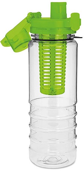 Obrázky: Limetková plastová láhev s vložkou na ovoce,700 ml, Obrázek 2