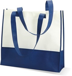 Obrázky: Modrá nákupní taška přes rameno z netkané textilie