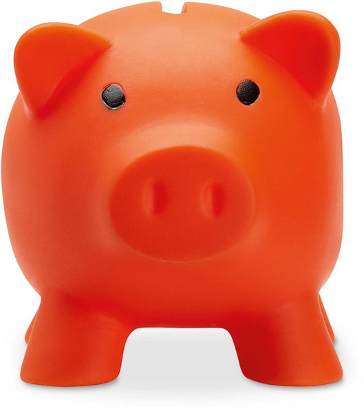 Obrázky: Oranžové prasátko - pokladnička z PVC, Obrázek 2