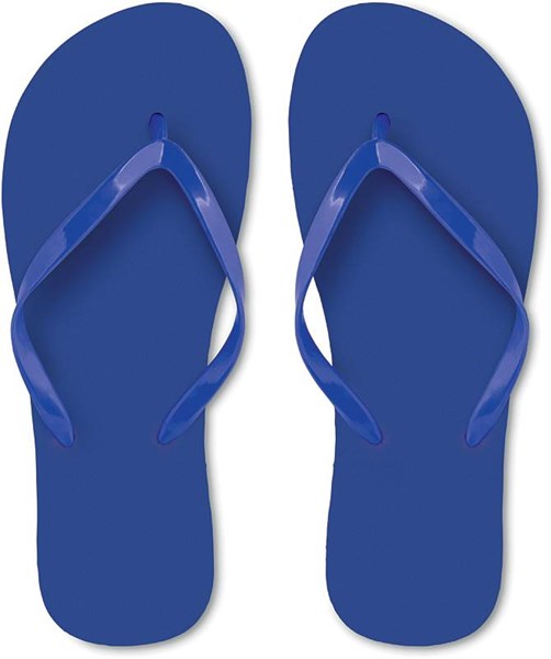 Obrázky: Královsky modré plážové pantofle - vel. L