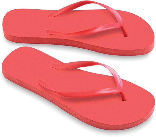 Obrázky: Červené plážové pantofle - vel. M, Obrázek 2