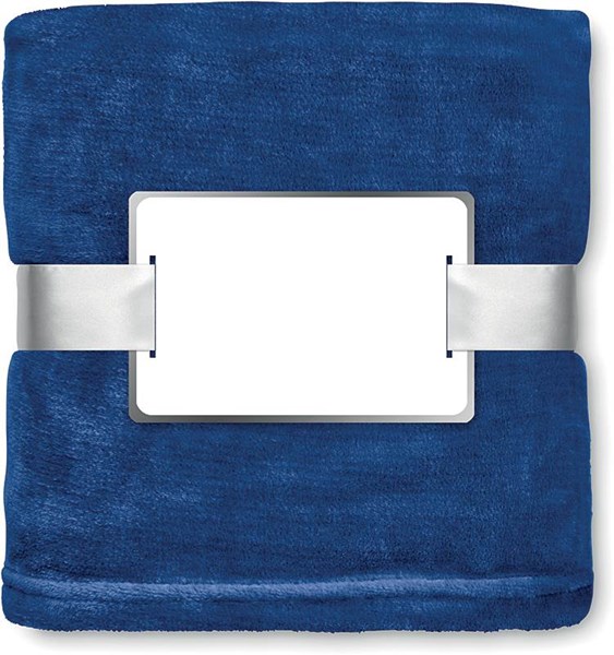 Obrázky: Modrá fleecová deka s komplimentkou, Obrázek 2