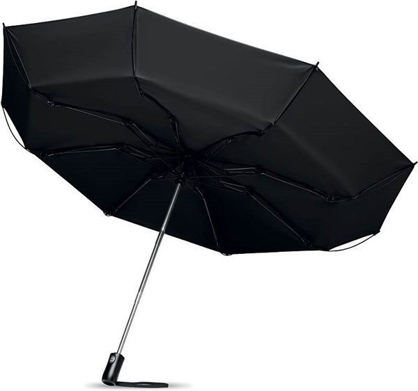 Obrázky: Černý skládací automatický deštník 23