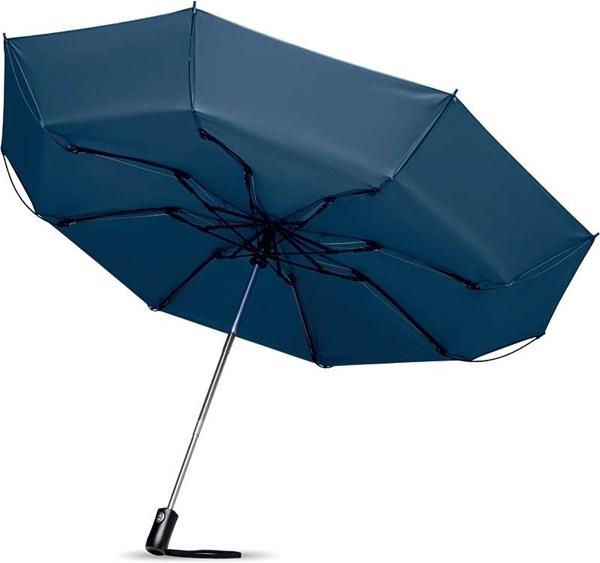 Obrázky: Modrý skládací automatický deštník 23