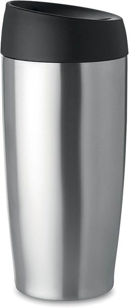 Obrázky: Dvouplášťový stříbrný termohrnek 400 ml s víčkem, Obrázek 7
