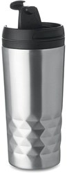 Obrázky: Dvouplášťový matně stříbrný termohrnek 0,28 litru