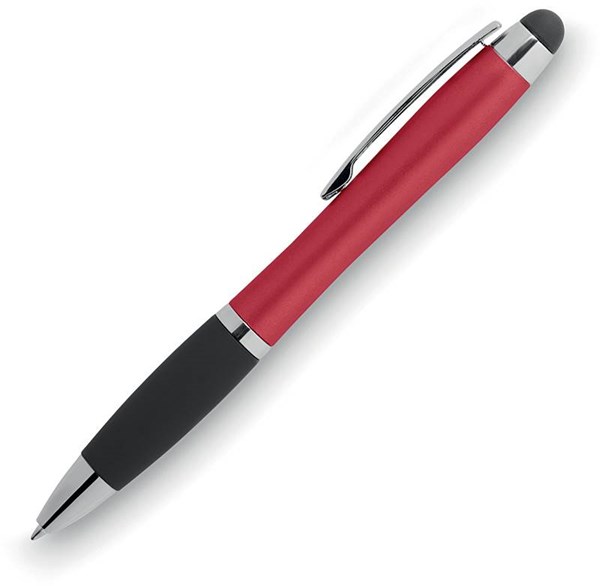 Obrázky: Červeno-černé kul. pero se stylusem,podsvíc. logo, Obrázek 4