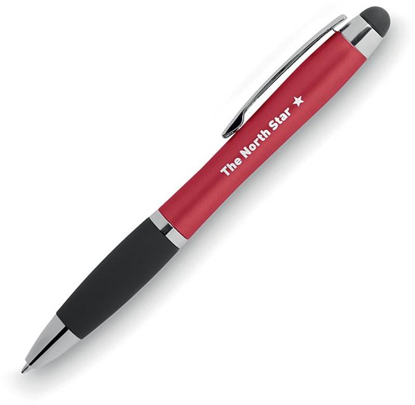 Obrázky: Červeno-černé kul. pero se stylusem,podsvíc. logo, Obrázek 5