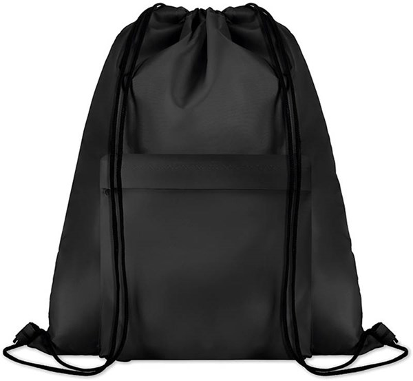 Obrázky: Velký černý batoh a s přední kapsou na zip