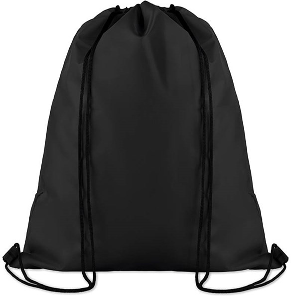 Obrázky: Velký černý batoh a s přední kapsou na zip, Obrázek 2