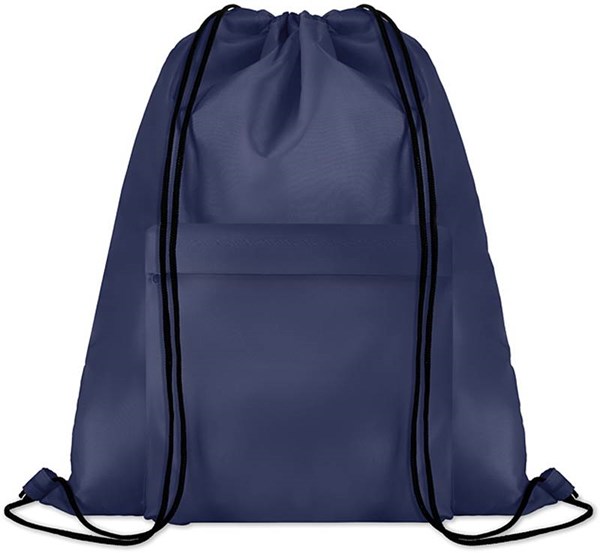 Obrázky: Velký tmavě modrý batoh a s přední kapsou na zip