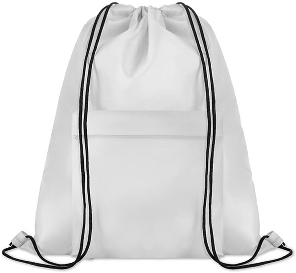 Obrázky: Velký bílý batoh a s přední kapsou na zip