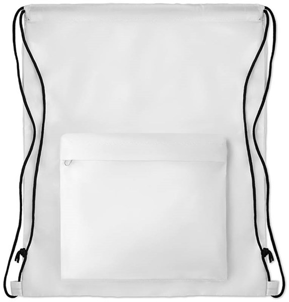 Obrázky: Velký bílý batoh a s přední kapsou na zip, Obrázek 3