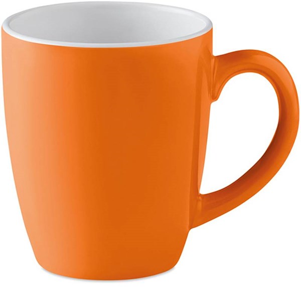 Obrázky: Oranžový keramický hrnek o objemu 290 ml