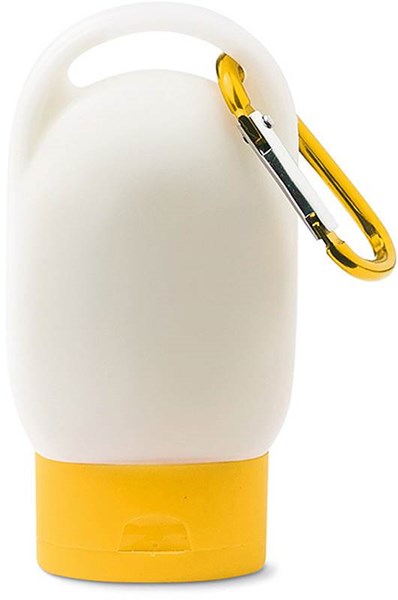 Obrázky: Opalovací mléko v nádobce se žlutou karabinou, Obrázek 2