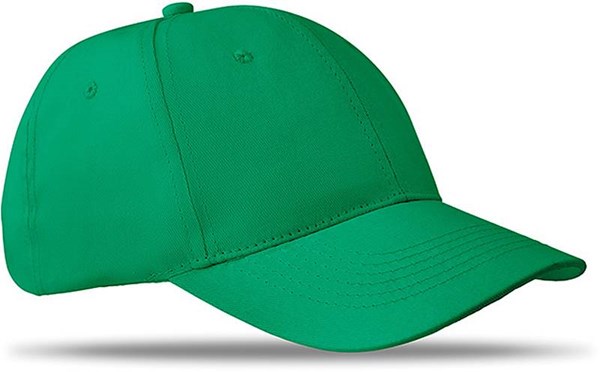 Obrázky: Šestipanelová baseballová čepice, zelená