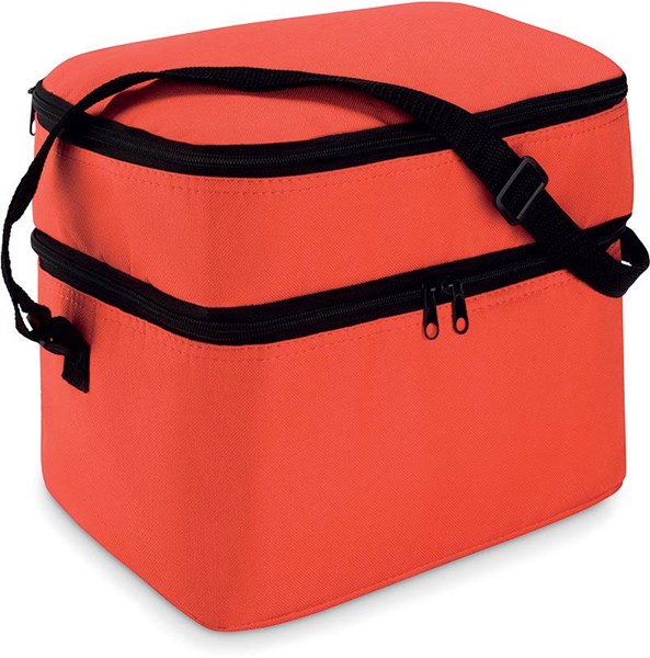 Obrázky: Chladící taška se dvěma přihrádkami červená, Obrázek 2