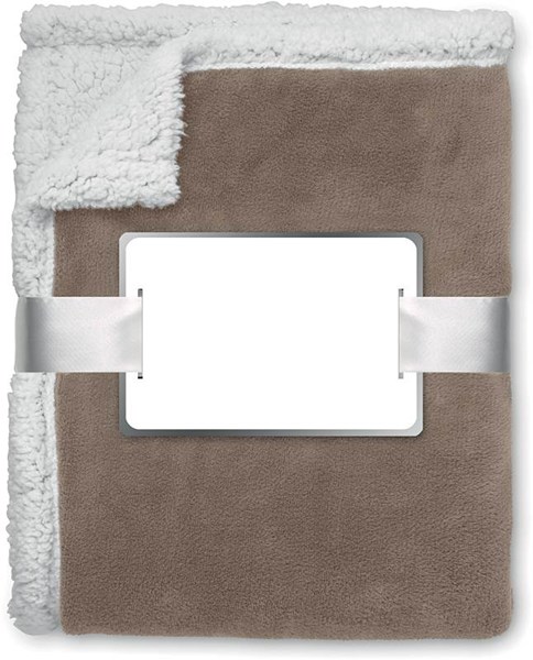 Obrázky: Béžová fleecová deka s podšitím a komplimentkou, Obrázek 6