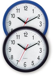 Obrázky: Modré nástěnné hodiny o průměru 24,5 cm